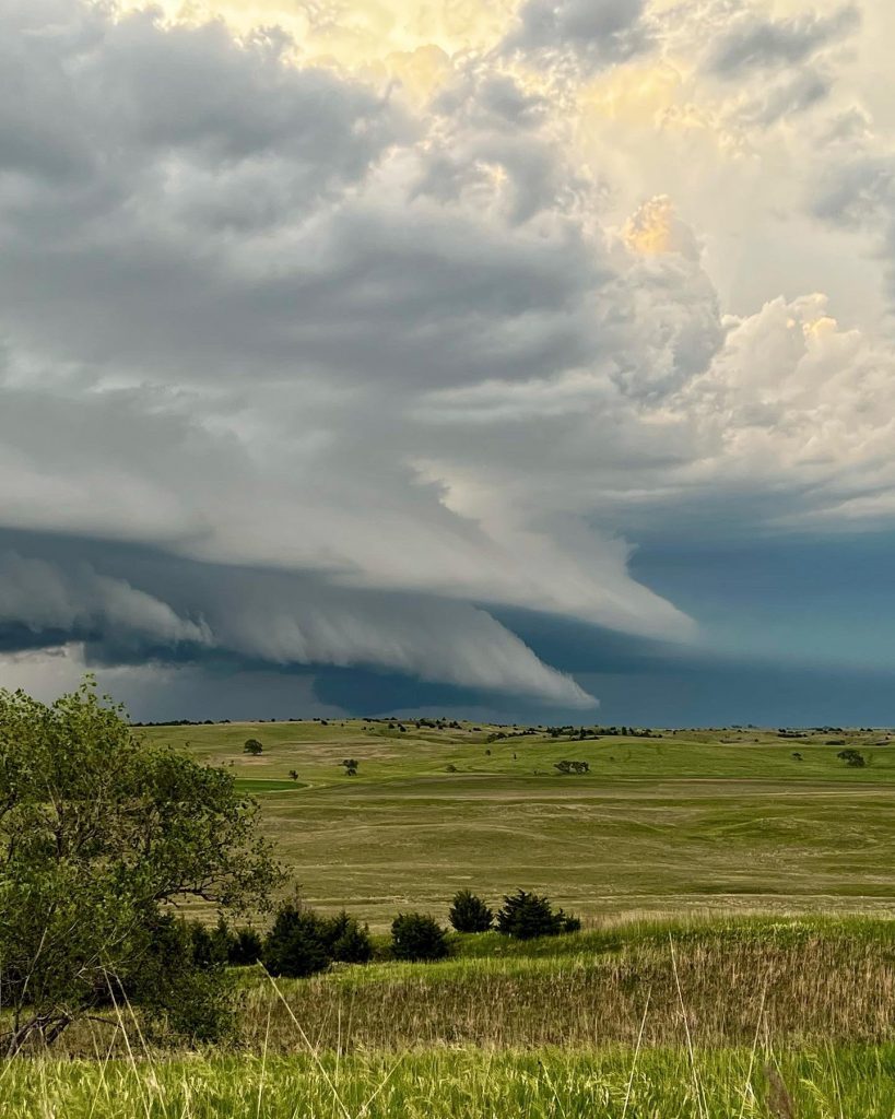 Shelf cloud in Nebraska