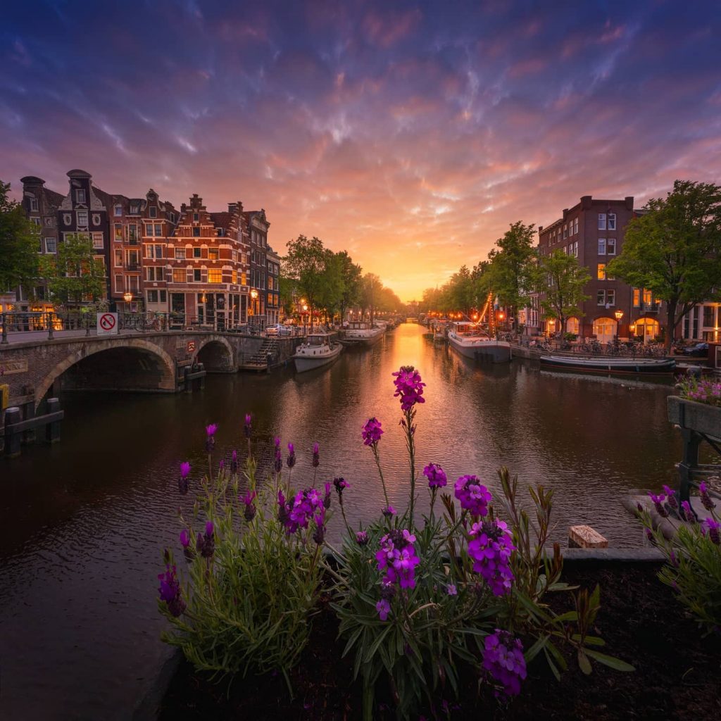 Sunsets in the City of Amsterdam