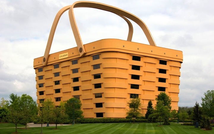 The Big Basket Building, in Newark, Ohio