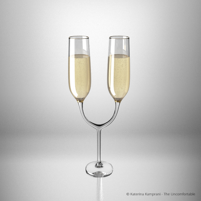 The Uncomfortable Champagne Glasses