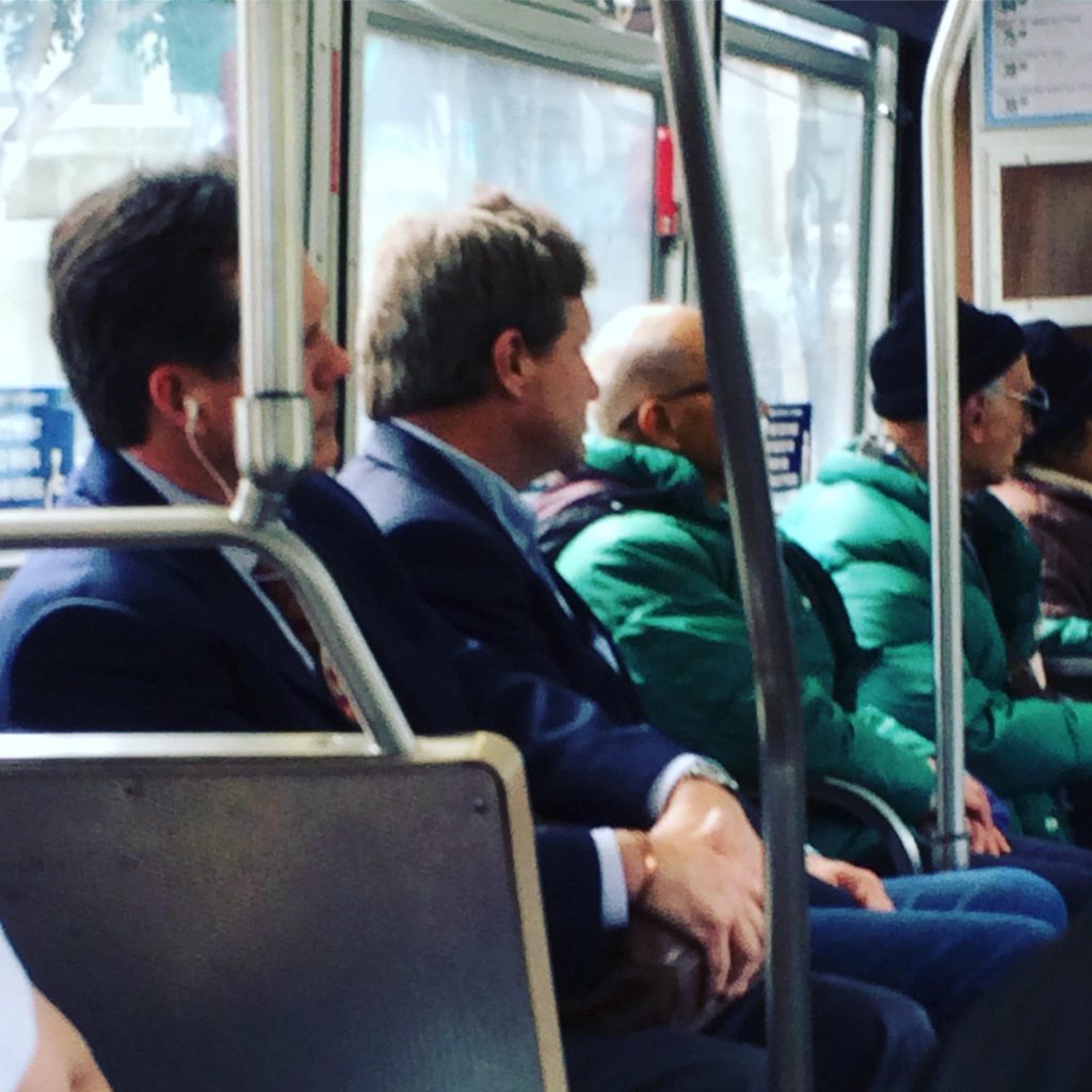None of these people on the bus knew each other