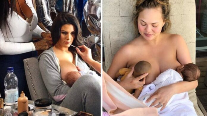 22 Inspiring Celebrity Moms Who Breastfeed in Public